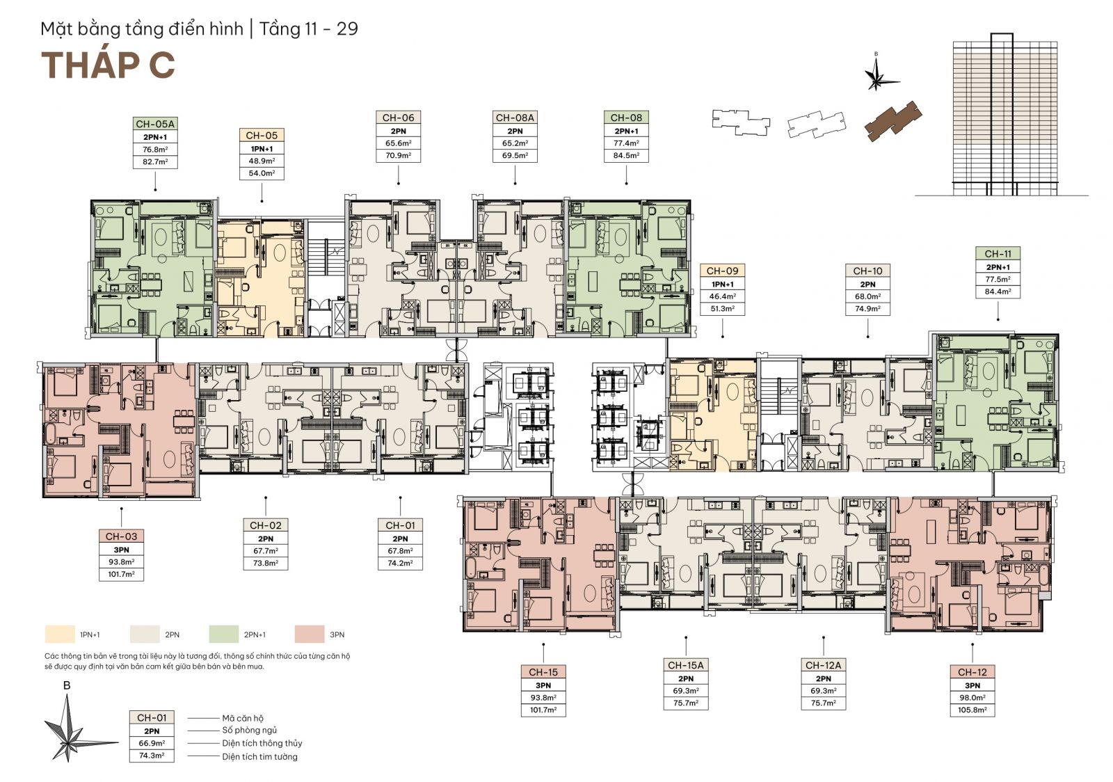 mặt bằng tầng 11 - 29 Imperia The Regent